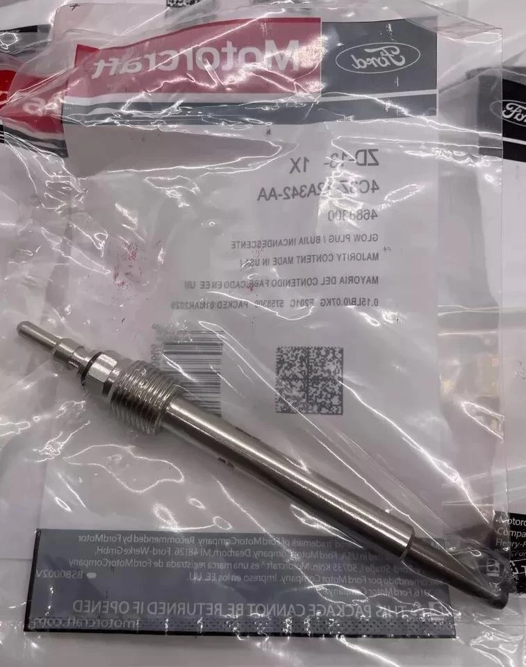 8x Glow Plug ZD13 For Motorcraft 04-07 Ford F250 F350 F450 6.0L 4C3Z12A342AA Foto 4 de 4