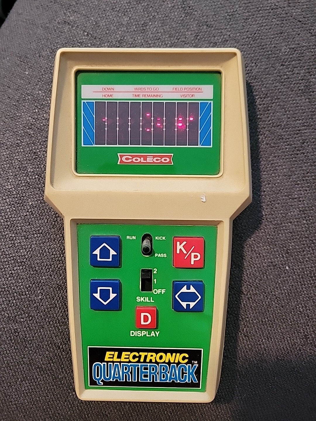 Coleco Electronic Quarterback Handheld Vintage Game eBay