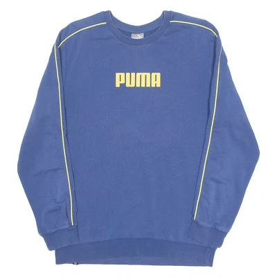 Sweat À Capuche PUMA Pour Homme Bleu Col Rond S - Photo 1/4