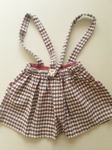ZARA BABY Girl's Mini Plaid Pinafore Skirt Size 3-4 Years Gray Salmon - Picture 3 of 6