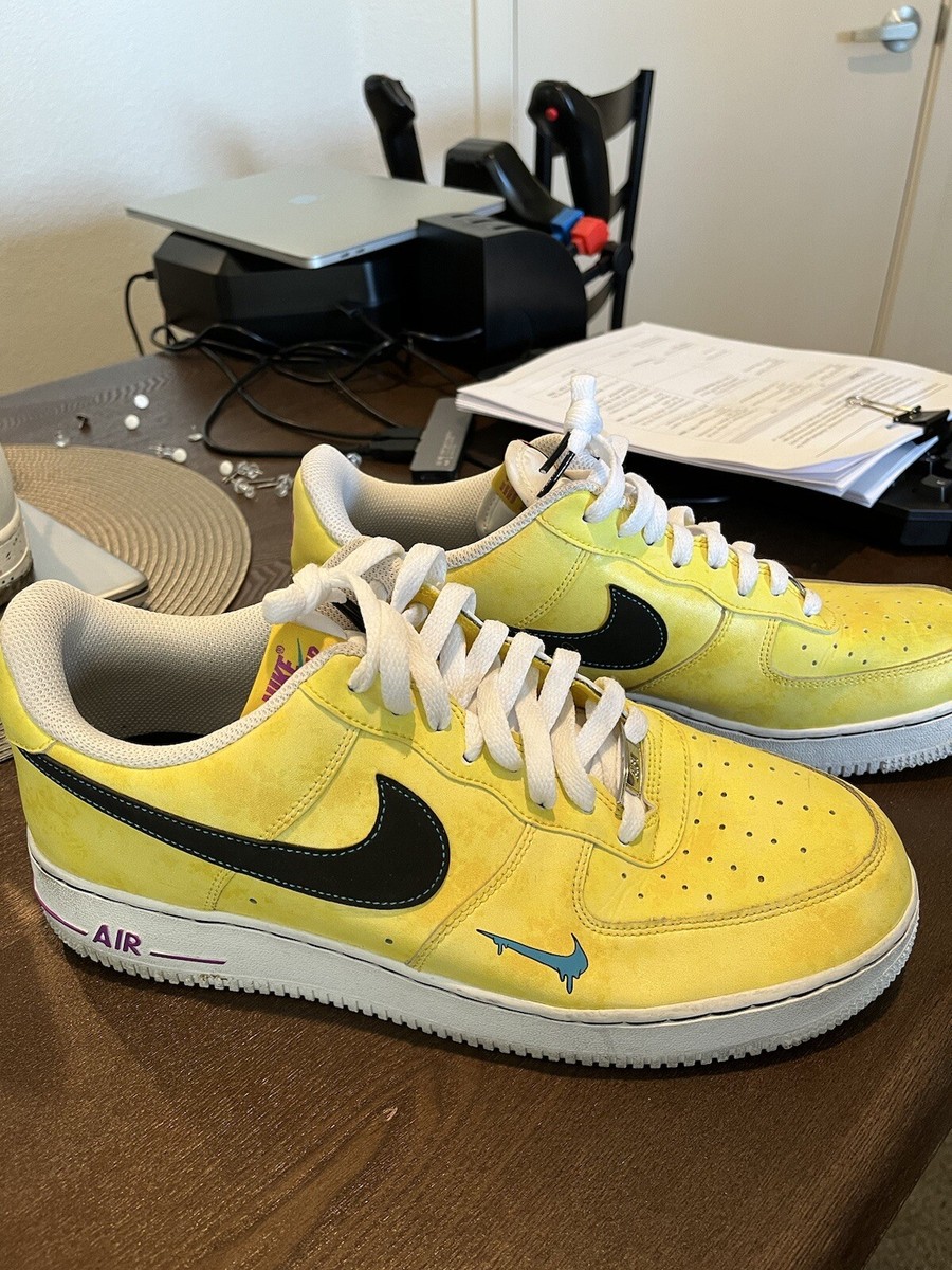 nike air force 1 lv8 peace love yellow