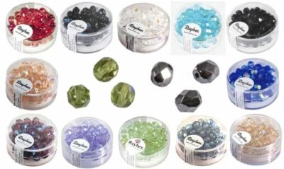 Rayher Glasperlen Glasschliffperlen 6 mm ø