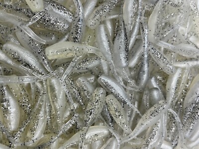 24 pk 2'' Crystal Shad Stinger Shad Crappie Fishing Bluegill Perch