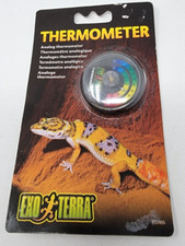 Exo Terra Thermometer for Reptile Terrarium, Celsius and Fahrenheit Thermometer,