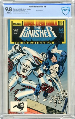 Punisher ANNUAL  #1  CBCS   9.8  NMMT  White pgs  8/88  Microchip App.  Direct 