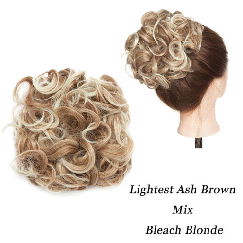 Pettini Matrimonio Chignon 100% Naturale Extension Capelli Clip in Chignon Disordinato Come Umano - Foto 13 di 28