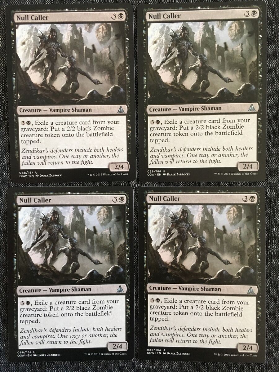 Null Caller 4x FOIL OGW MTG Oath of the Gatewatch Uncommon MINT black Null Caller 4x FOIL OGW MTG Oath of the Gatewatch Uncommon MINT black