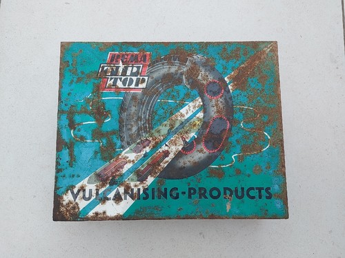 Vintage REMA Tip Top Advertising Tire Metal Box Repair Kit Vulcanising W.Germany