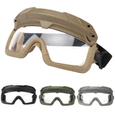 CS Tactical Airsoft Goggles Paintball Helmet Anti Fog Safety Protection Glasses 