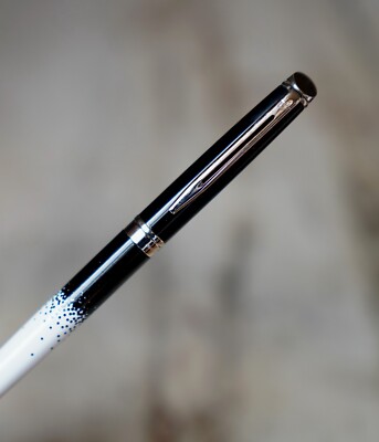 Waterman Hemisphere Rollerball Pen Eggshell Lacquer & Chrome - Rare Version