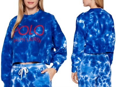 POLO RALPH LAUREN French Terry Tie Dye Sweatshirt Sweater Jumper Pullover Sweater S