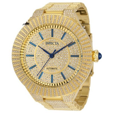 Invicta Men's 54mm Royale Cristal Automatic Crystal Accented Bracelet 100m Watch