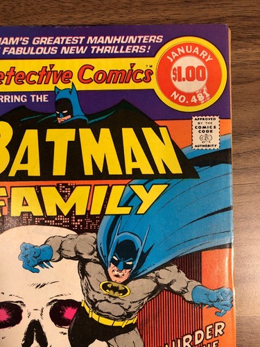 Detective Comics #481 (Dec 1978-Jan 1979, DC) Batman Family Skull Cover - Picture 3 of 12