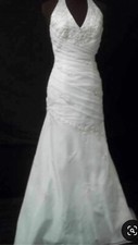 David’s Bridal Asymmetrical Wedding Dress, Size 12