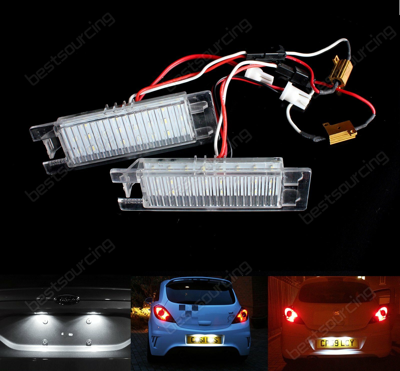 Lote De 2 Intermitentes LED Negros Compatibles Con Opel Adam, Astra H/J, Corsa D/E Y Más Modelos