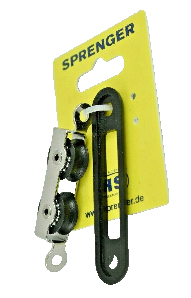Sprenger Micro XS Cheek Block Ball Bearing 6mm 2 Sheaves  35329 020 55