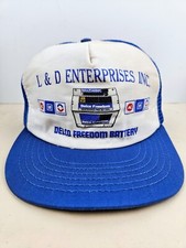 Vintage USA MADE GM AC Delco Freedom Battery Trucker Hat Snapback Cap