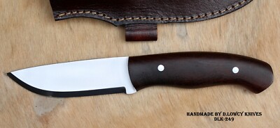 DLK HANDMADE 1095 HIGH CARBON STEEL SCANDI GRIND EDC BUSHCRAFT HUNTING KNIFE(OS)