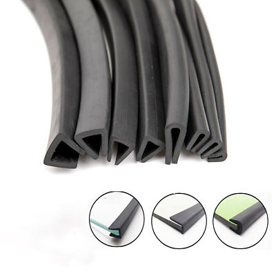 1mm-14mm U-Profil Gummidichtung Kantenschutz Fassungsprofil Gummiprofil