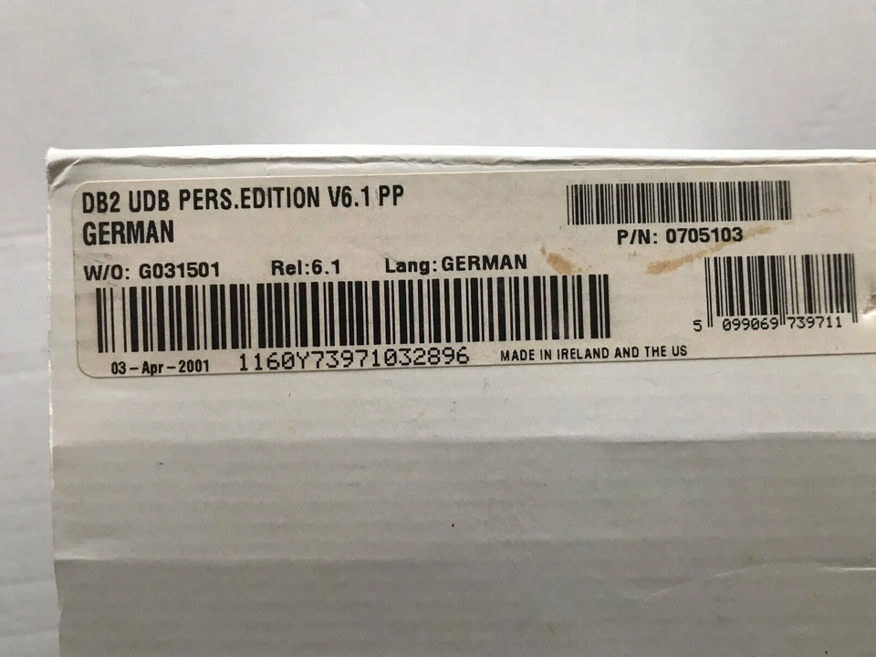 IBM DB/2 Personal 6.1 OVP - Bild 2 von 4