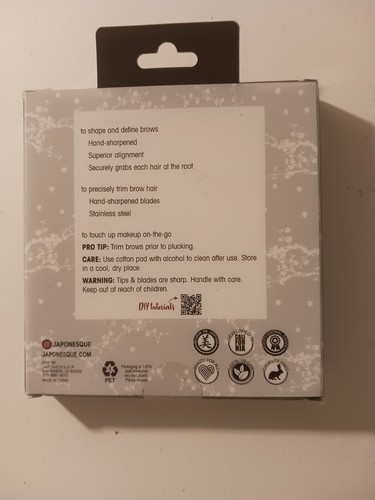 Japonesque Brow Kit Slant Tweezers Scissors Mirror Limited Edition Set Precision - Picture 1 of 2