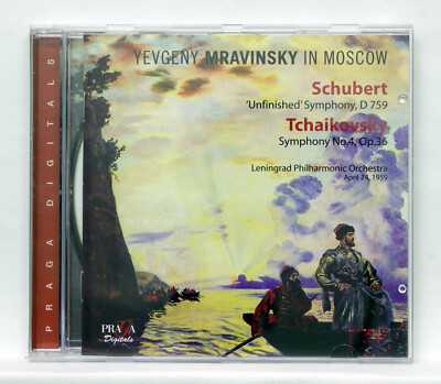 MRAVINSKY   SCHUBERT unfinished symphony TCHAIKOVSKY symphony no.4 PRAGA CD NM