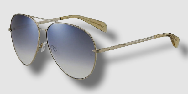 $194 Rag & Bone RNB1006/S DYG IC Women Gold Mirror Aviator  display picture 1