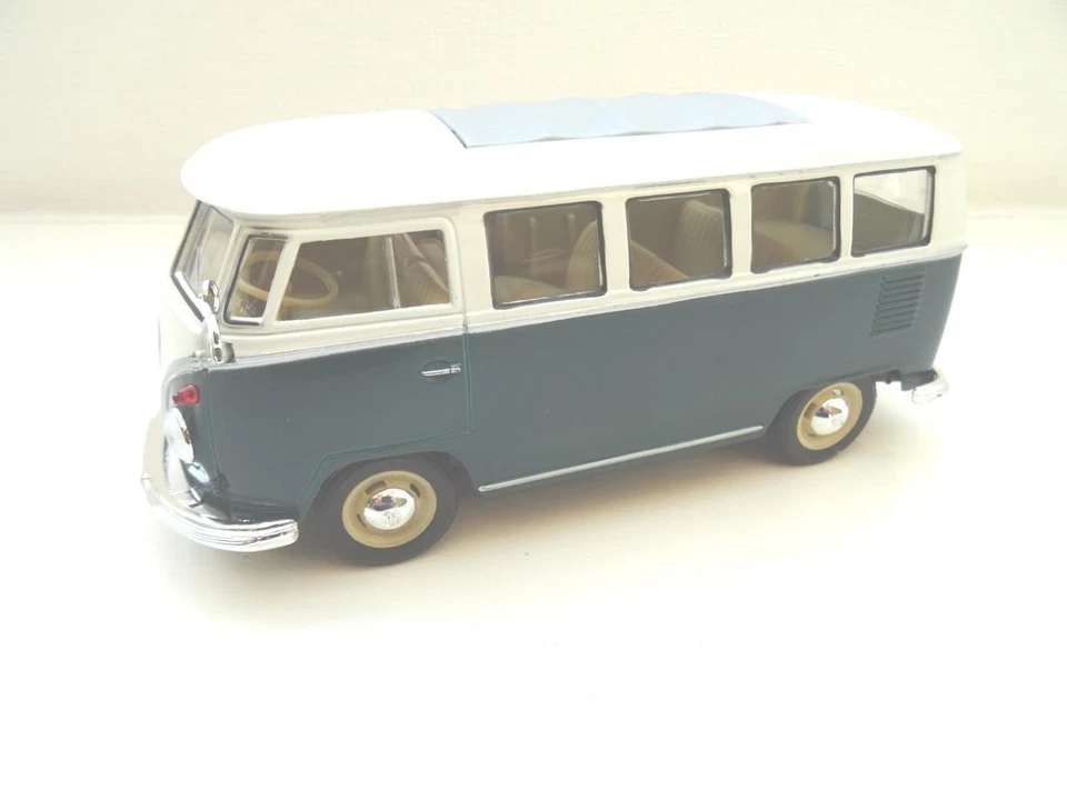 Volkswagen VW T1 Bus Modèle Réduit En 1:24 De Welly Vert 12203 Neuf - Photo 4/4