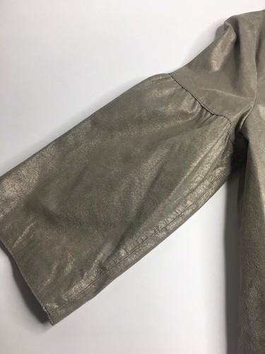 Women’s Bernardo Genuine Leather Gold Jacket •Size Small *EUC - Picture 9 of 9