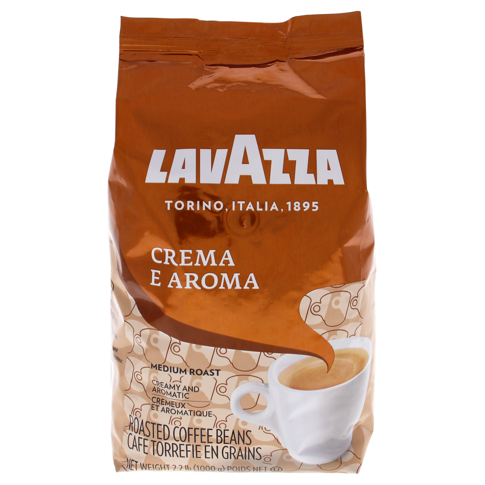 Crema e Aroma Roast Whole Bean Coffee by Lavazza - 35.2 oz Coffee