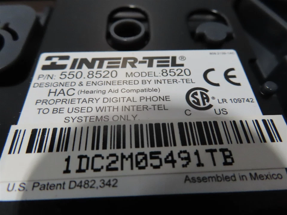 Inter-tel 5508520 8520 550.8520 NEW (Original Box) Digital Display - Image 4 of 4