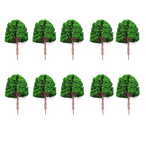 5/10/11pcs Various Size Model Tree Wargame Train Railway Miniature Scenery Decor - Picture 15 of 19