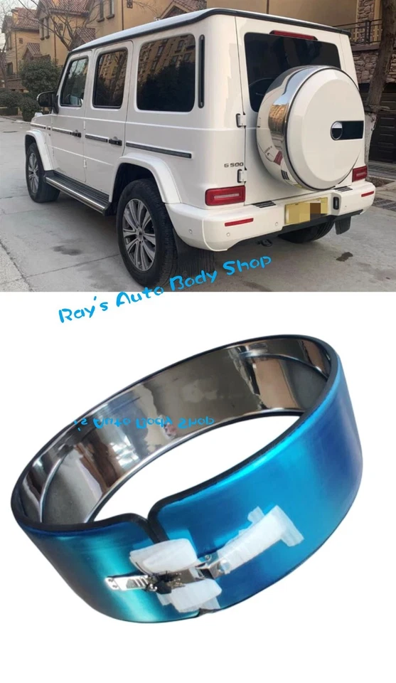 Cubierta de anillo de neumático de repuesto para anillo de ajuste trasero para Mercedes Benz Clase G W463 G500 G63 AMG Foto 2 de 4