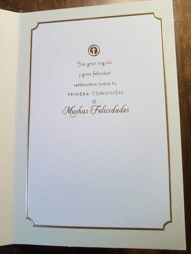 VIDA Primera Comunion Communion/Confimation Card SPANISH Hallmark Sacramento - Picture 18 of 22