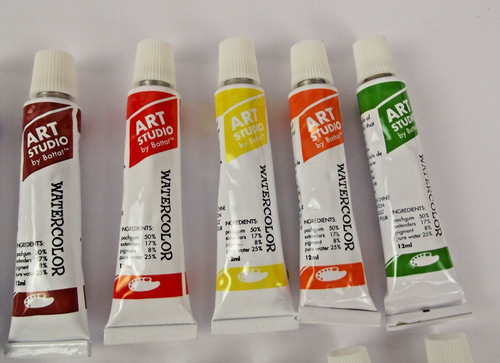 18 Stück Art Studio von Battat Aquarell Tempra (12ml) Tuben ungeöffnet NEU - Bild 3 von 5
