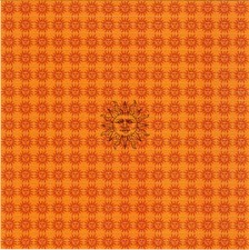 ORANGE SUNSHINE BLOTTER ART perforated sheet paper psychedelic art