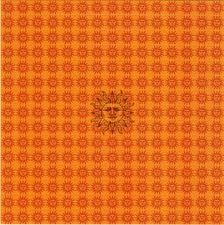 ORANGE SUNSHINE BLOTTER ART perforated sheet paper psychedelic art