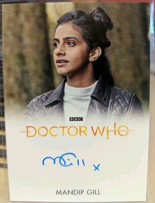 Doctor Who Series 11 & 12 Mandip Gill Autograph Card as Yasmin Khan 2022 EL FB 