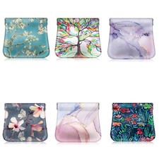 PU Leather Squeeze Coin Purse Coin Pouch Wallet Change Holder for Woman Girls