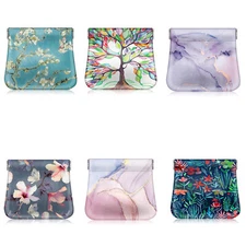 PU Leather Squeeze Coin Purse Coin Pouch Wallet Change Holder for Woman Girls