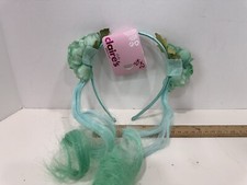 New Claire's Club Girls Hair Accessories Headband Aqua Flowers Hair Tendrils