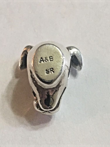 Amore & Baci Sterling Silver Dog Head Charm - Picture 4 of 5