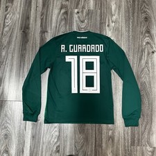 ADIDAS #18 A. GUARDADO MEXICO WORLD CUP 2018 HOME L/S JERSEY XSMALL ONLY GREEN