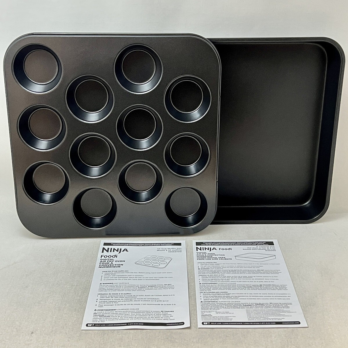 Bakeware Ninja Foodi Muffin Pan Ninja Neverstick Baking Bundle Pan