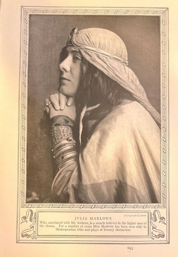 1911 Vintage Illustration Actress Julia Marlowe - Picture 2 of 2