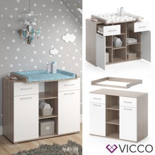 Commode à langer Table à langer Étagère à langer Leonie blanc sonoma Vicco