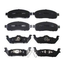 Front & Rear Ceramic Brake Pads For 2004 2005 - 2008 Ford F150 Lincoln Mark LT