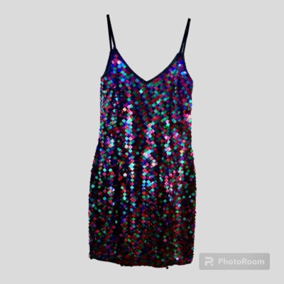 Unique, Multi Color, Silk Lined Cocktail Dress. Worn Only Once!