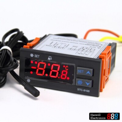 2 set of STC9100 Electric temperature Controller Cooling + Defrosting + Alarming