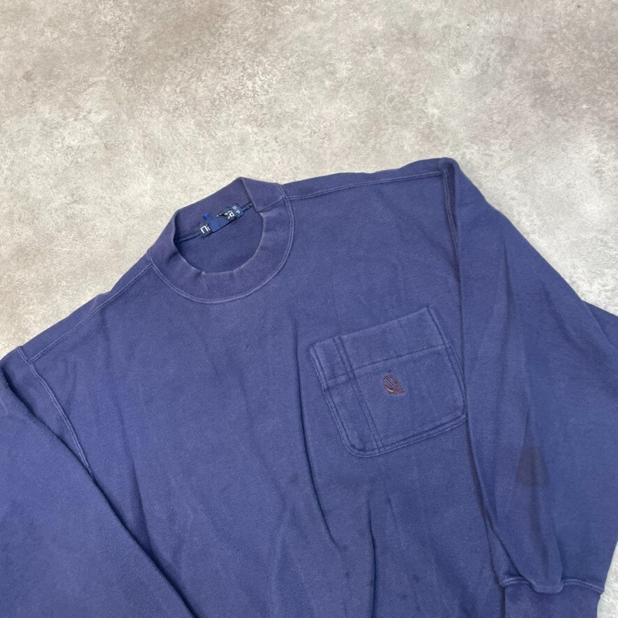 Nautica Sweatshirt Mens Vintage Heavyweight Pull Over Sailing Jumper Navy, Small image 3